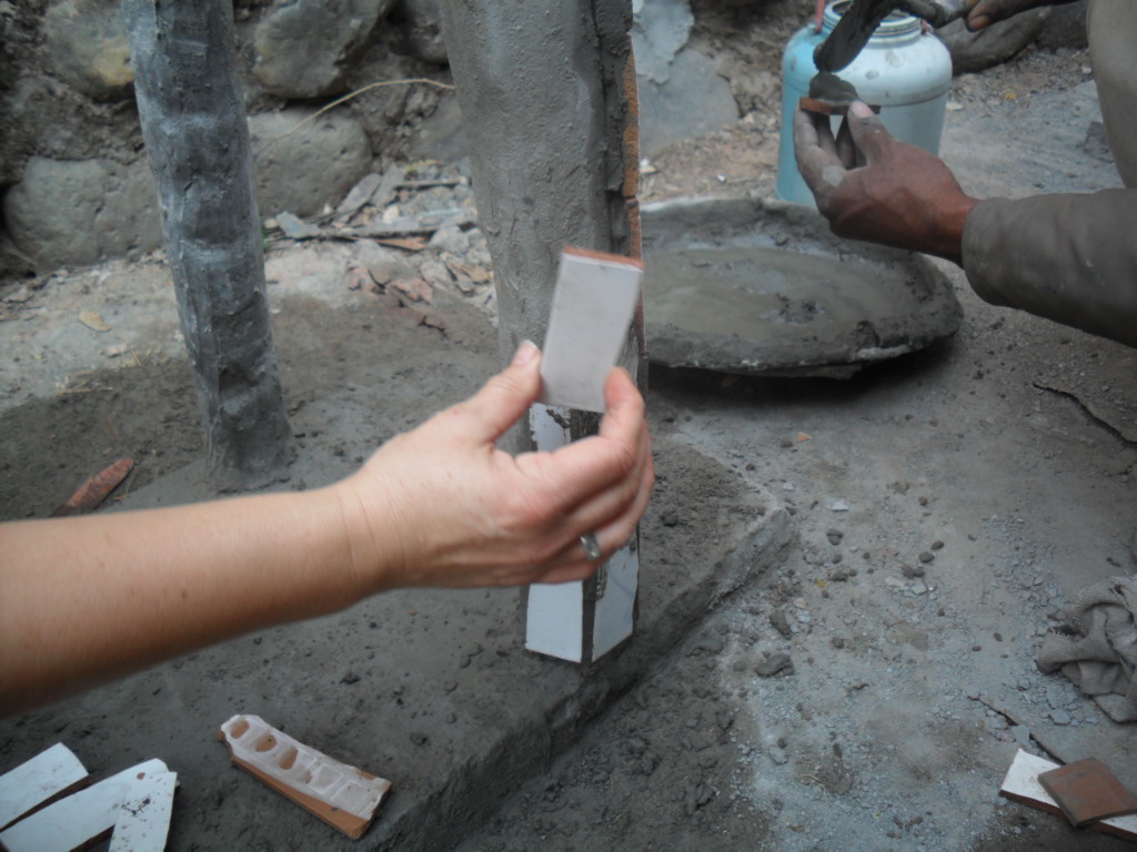 Volunteer (Tracey) at work